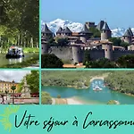 דירה O'de- Centre - Proche Cite Medievale -canal Du Midi - Wifi - Ideal Couple Et Professionnel