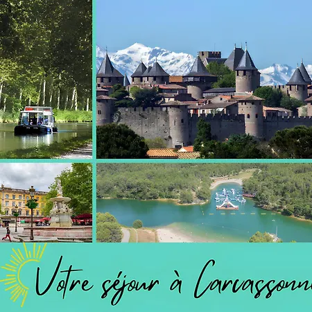 アパート O'de- Centre - Proche Cite Medievale -canal Du Midi - Wifi - Ideal Couple Et Professionnel