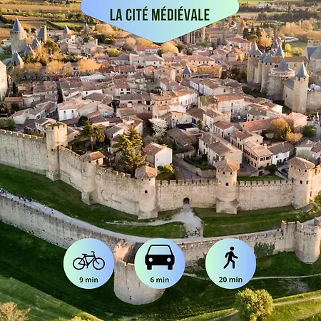 O'de- Centre - Proche Cite Medievale -canal Du Midi - Wifi - Ideal Couple Et Professionnel カルカソンヌ