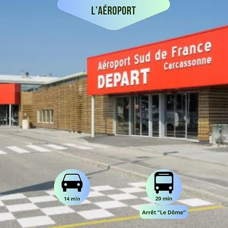 דירה O'de- Centre - Proche Cite Medievale -canal Du Midi - Wifi - Ideal Couple Et Professionnel *